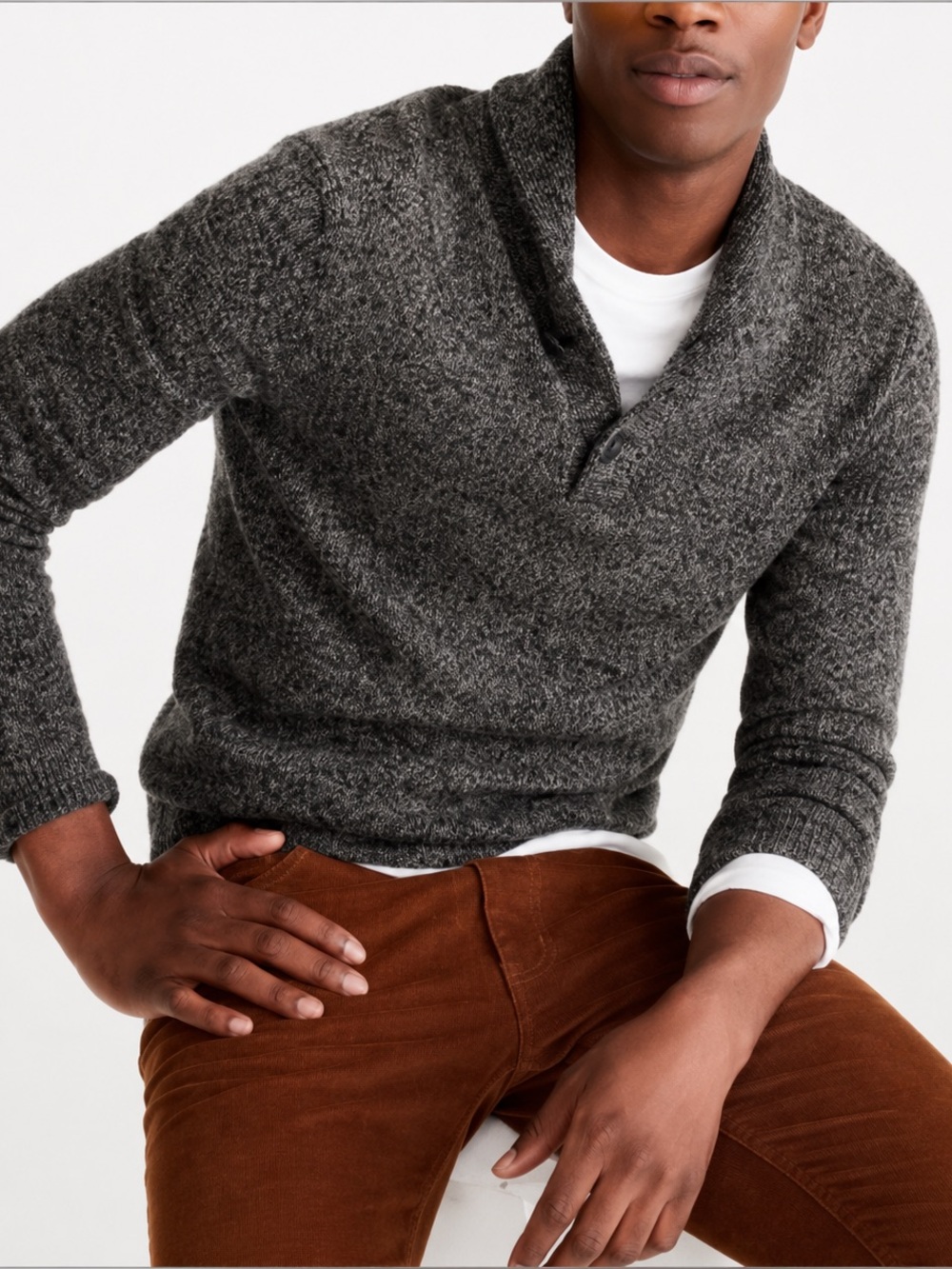 J.Crew Lambs‎ Wool Shawl Collar Sweater